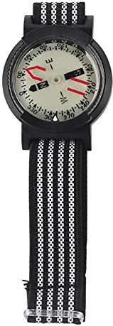 Glow Wrist Compass Watch, Water Proof Dive Compass Watch with Adjustable Strap for Underwater Navigation