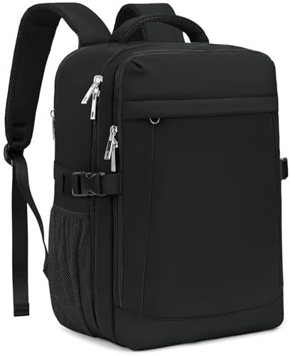 Yankony Zanio 40x30x20 Ryanair Zaino da Viaggio Aereo 24L Bagaglio a Mano 40x30x20 Borsa da Cabina per Donna Uomo 14 Pollici Porta PC Portatili con Tasca Antifurto per Scuola Lavoro Affari