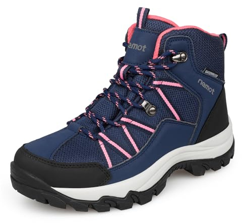 riemot Chaussures de Randonnée Femme Légères Chaussures de Marche Montantes Respirantes Antidérapantes Confort Amorti pour Trekking Sport Marche Camping Protection Outdoor