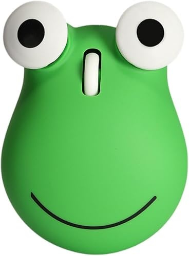 Ratón inalámbrico de rana con receptor USB, ligero, portátil, botón de silencio, para laptop, computadora, cuaderno, diseño práctico