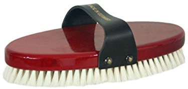 Kardätsche aus weichem Ziegenhaar, rot