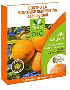2 CAPSULE A FEROMONI PER LA LOTTA CONTRO LA MINATRICE SERPENTINA DEGLI AGRUMI