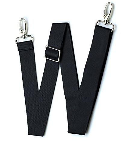 Hibate Black 55 x 1.5 Shoulder Bag Strap Replacement for Crossbody Duffle Messenger Bags Straps