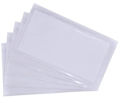 Pakomat, transparente selbstklebende Frachtbrieftaschen DIN DL 24 x 13 cm 20 Stück, selbstklebende transparente Dokumententaschen, Rechnungstaschen, für Frachtbriefe, Urkunden, Rechnungen