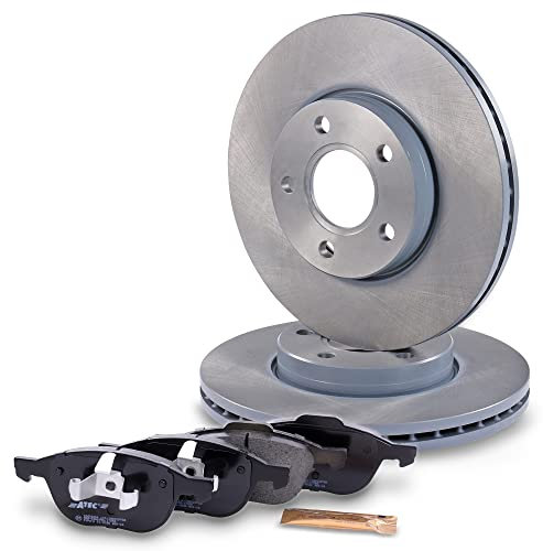 ATEC Germany Set freni asse anteriore incl. dischi freno Ø 278 mm ventilati + pastiglie freno anteriori Compatibile con FORD C-MAX Mk2 (DXA/CB7, DXA/CEU), FOCUS Mk3