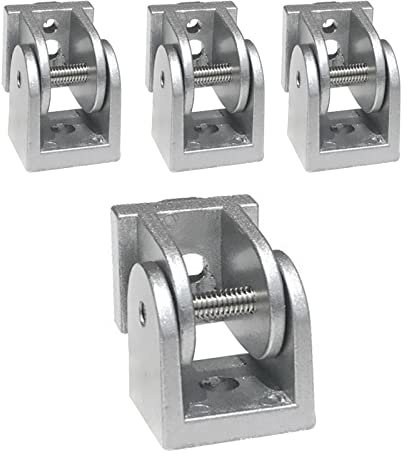 4 Stück Winkelverbinder Gelenkverbinder Gelenk Aluprofil, Einstellbarer Aluprofil Verbinder aus Zinklegierung, 180°Gelenk Stecker Aluminiumlegierung Scharnier,3D Druckerteile (3030)