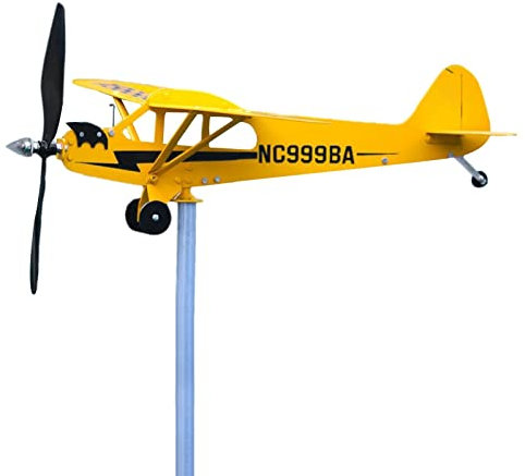 Carillon éolien d'avion - Girouette pour Le Jardin - Carillon éolien - Art de Jardin - Sculpture éolienne - Girouette pour Le Jardin - Carillon éolien en métal délicat et Beau en Plein air