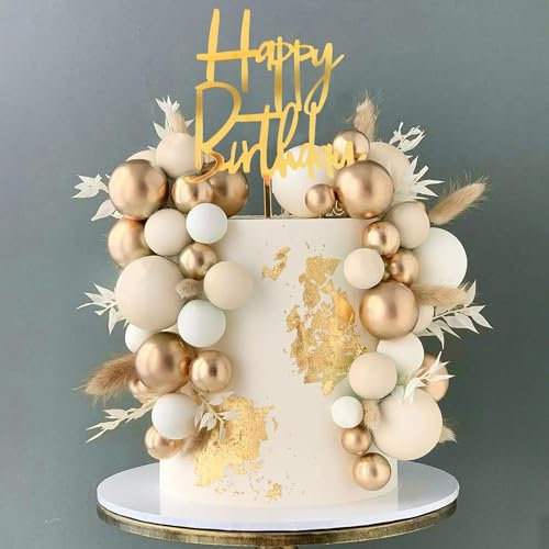 Ptyism 50 Piezas Boemia Decorazioni Torte Compleanno，Cake Topper Palloncini丨Compleanno Torta Toppers，Compleanno Topper Decorazioni per Compleanno, Forniture Per compleanni, feste bohémien, battesimi,