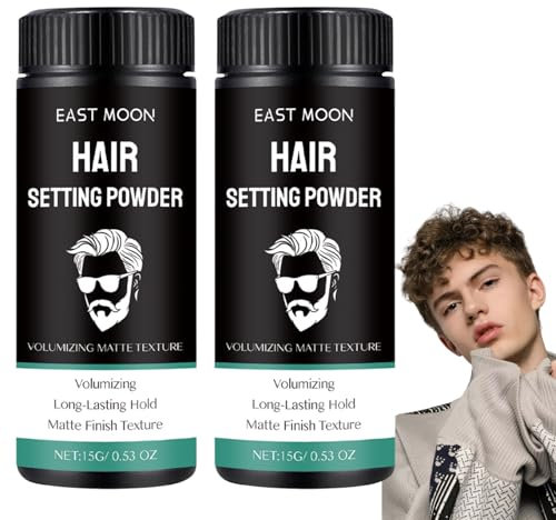 2 Stück Based Texture Powder Texture Powder Haarpuder Männer Haar Puder Men Styling Matte Textur Frischer Ansatz Langanhaltender Halt