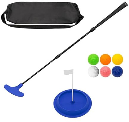 Juego de putter de golf de dos vías para diestros y zurdos, longitud ajustable, para niños, adolescentes y adultos
