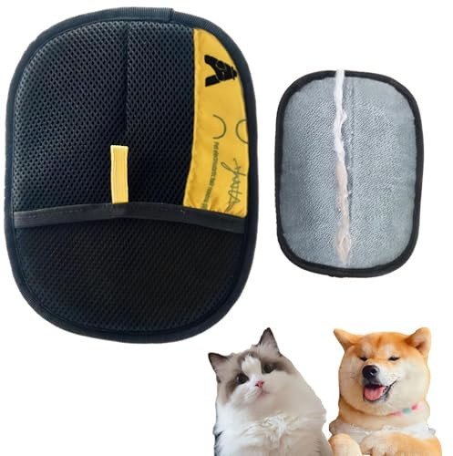 Lot de gants magnétiques pour poils de chat, brosse d'épilation des poils d'animaux, gants antistatiques réutilisables double face, gants de toilettage double face pour le lavage, pour une maison