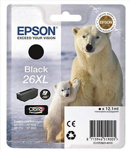 Epson 26XL cartucho individual negro