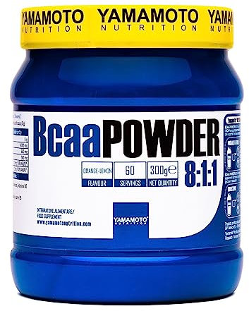 Bcaa POWDER 8:1:1 integratore di aminoacidi ramificati in rapporto 8:1:1 300 g (Arancia Limone, 300 grammi)