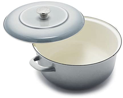 Merten & Storck Dutch Oven Runder Schmortopf, 26cm/5 Liter, Galaxy Grau mit Farbverlauf