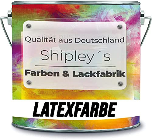 Shipley's Farben & Lackfabrik Peinture à dispersion latex résistante et lavable dans de nombreux tons exclusifs (1 litre, bleu foncé)