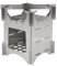 Ausla Folding Lightweight Stainless Steel Titanium Wood Stove Camping Stove Portable Wood Burning Hobo Stove for Outdoor Hiking Picnic BBQ Campfire Cooking Survival Gear 120chars