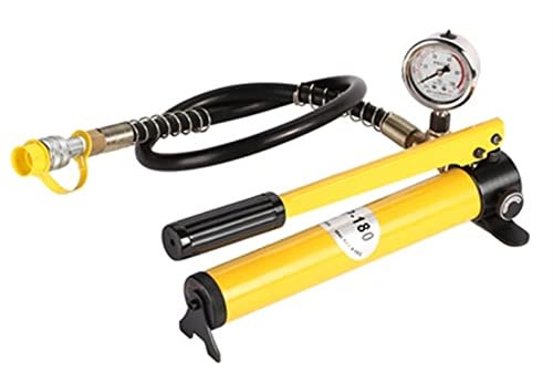 DOLUNTO CP-180 Pompe hydraulique Manuelle Pompe à Main à Haute Pression Portable Pompe à Main for Le Levage de Prise (Color : CP-180 with Gauge)