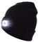 MMOBIEL Gorro con Luz LED - Linterna Frontal USB Recargable Unisex - Gorro Linterna de Punto Suave y cálido - Negro