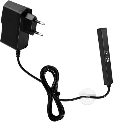 Mioyow - Calefacción sumergible para acuario, 10 W, mini calefacción, acuario IP68, impermeable, controlador de temperatura de acuario para pequeños depósitos de peces y acuario, 2 a 5 L
