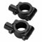HISports 2 Stücke Spiegelhalterung Motorrad, M10 7/8 Motorrad Rahmen, Aluminium Motorrad lenkerhalterung für 22mm Lenker universal Kompatibel mit Fahrrad, Dirt Bike, ATV (schwarz)