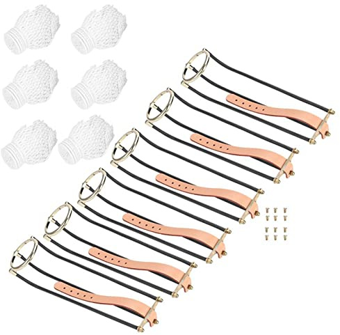 Saluaqui Premium Set of 6 Billiards Table Empire Rails with Net Pockets for Standard Snooker Tables | Solid Metal Construction with Electroplated Finish | Reliable Replacement Rails for
