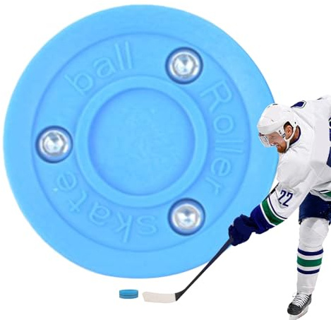 Genérico Pelotas de Hockey sobre Hielo: Disco de Hockey sobre Patines de 2,95 Pulgadas, Discos de Hocey de Aire, Discos de Juego de Entrenamiento ABS con Tornillos de Acero Inoxidable | Absorb
