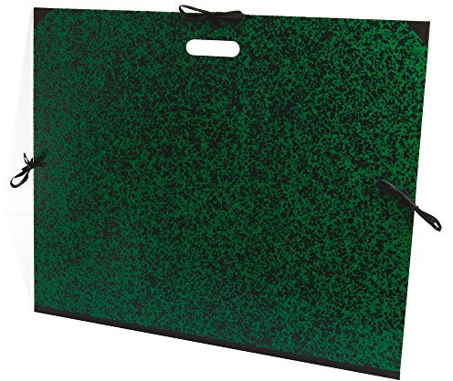 Clairefontaine - Ref 38930C - Annonay Art Folder - B2+ Size, Ribbon and Handles Closure, 30mm Spine, White Paper Lining, Acid Free - Suitable for Transporting Artwork