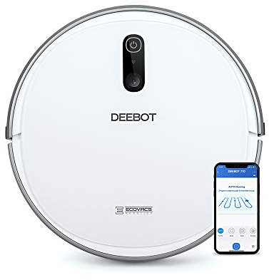 ECOVACS DEEBOT 710 – Aspirateur robot avec technologie de cartographie – Pour sols durs et tapis – Aspirateur sans fil programmable via smartphone et compatible avec Amazon Alexa