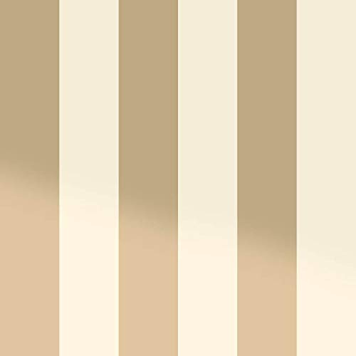 Bold Stripe Cream Gold Metallic Shimmer Wallpaper Feature YoL Exclusives