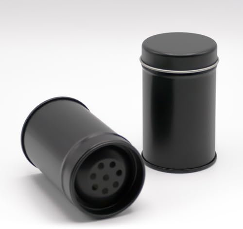 Dosenritter | 6 spargispezie Rotonde in Metallo per 35 g di spezie, 6 Inserti in 2 Dimensioni, 6,3 x 4,5 cm (Altezza x Diametro)