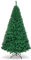 GIANTEX Künstlicher Weihnachtsbaum 150/180/210/240 cm, Tannenbaum Christbaum mit Metallständer, Kunstbaum Dekobaum Weihnachten für Zuhause Büro Geschäfte, grün (210 cm)