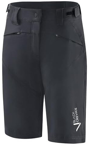 Black Crevice Damen MTB Hose, Black, 38
