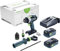 Festool Akku-Schlagbohrschrauber TPC 18/4 5,2/4,0 I-Plus QUADRIVE (mit Akkupacks, Schnellladegerät, Werkzeugfutter, Magnet-Bithalter, Schnellspannbohrfutter, Zusatzhandgriff, Bit PZ 2), im Systainer