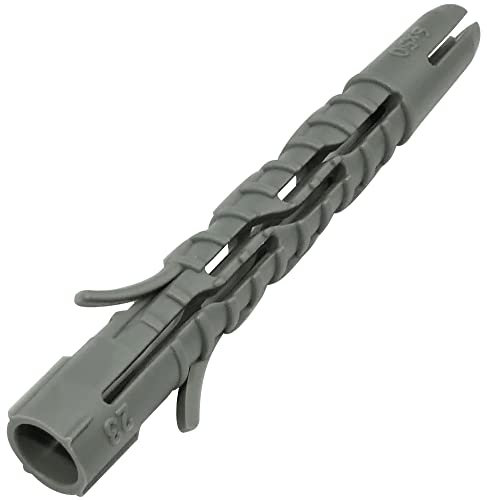 AERZETIX - C57693 - Lot de 100 Chevilles universelles Ø6x50 mm - Chevilles Crampons Multi-usages - en Plastique - pour Fixation en béton Brique parpaing