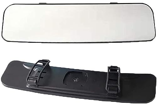 Espejo Retrovisor Antideslumbrante con Correa en el Interior del Vehículo de 30 * 8 cm, Espejo Retrovisor Panorámico Gran Angular para Automóvil, SUV y Camionetas