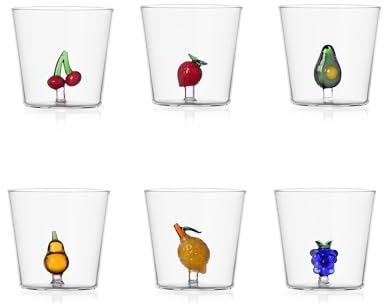 Ichendorf Fruits & Flowers Lot de 6 Tumbler, décors assortis