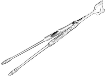 Cocina Pinzas, Pinzas De Cocción De Metal, Herramientas De Barbacoa Con Agarre Ergonómico, Diseño Resistente Al Calor, Construcción De Metal Antiadherente, 32.5x4.6x2.6cm Para Carne, Verduras Y Más