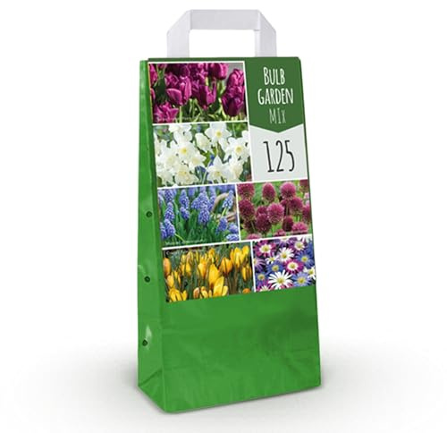 Blomsterlökar - Bulb Garden mix - Olika typer och färger - 125 stycken - 20-50cm - Ø5cm - Trädgårdsväxt - Flerdeal