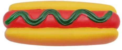 Pipande hundleksaker - PVC-varvkorvar 12,5x5cm | Liten hundtuggleksak med ljud, hållbar interaktiv bitleksak | Berikning av husdjur, barnsjukdomar, kul utomhus, lektid för medelstor ras