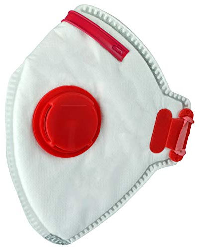 Scan SCAPPEP3FFV FFP3 Premier Fold Flat Valved Disposable Dust Mask Pack of 3