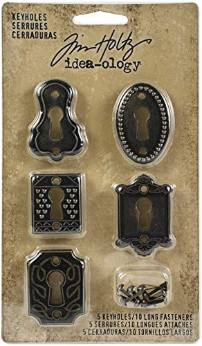 Tim Holtz Idea-ology Bastelverzierung, Metall, Braun
