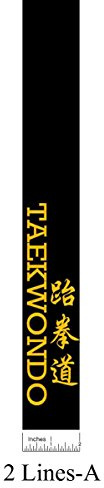 AAMA Custom Embroidered Black Belt for Martial Arts - Fully Customizable - Quick Turnaround.