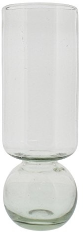 MY SWANKY HOME Tall Recycled Glass Bulb Vase | Forcing Kit Tulip Hyacinth