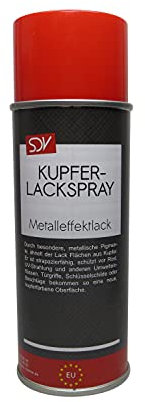 SDV Chemie Kupfer Effektlackspray 6x 400ml Spraydose Kupferlack Metall Effektlack Acryllack Kupfer Spray