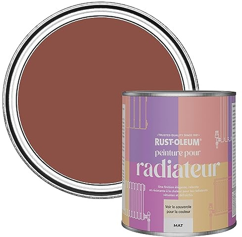 Rust-Oleum Red Radiator Paint in Matt Finish - Fire Brick 750ml