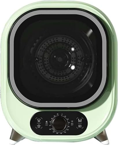 YJKKZQLB Petit sèche-Linge à Condensation Portable, sèche-Linge à évacuation d'air de 5 kg, Compact, Mini sèche-Linge à essorage, capacité de Charge de 0,8 kg (Couleur : Vert)