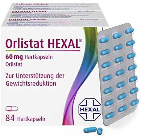 Orlistat HEXAL® 60 mg Hartkapseln (3x84 St.) | Effektiver abnehmen | Mit 3-fach-Wirkung