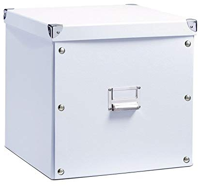 Zeller 17620 Aufbewahrungsbox, Pappe weiß 33,5 x 33 x 32 cm