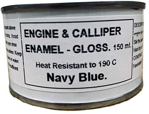 1 x 150ml Dark Blue Heat Resistant Gloss Brake Caliper & Engine Paint