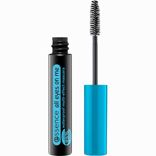 essence All eyes on me mascara occhi resistente all'acqua, lunga durata, volumizzante, arricciante, definizione (8ml)